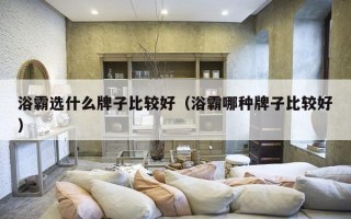 浴霸选什么牌子比较好（浴霸哪种牌子比较好）
