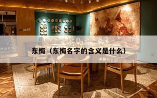 东梅（东梅名字的含义是什么）