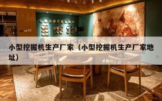 小型挖掘机生产厂家（小型挖掘机生产厂家地址）