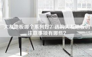 大友地板哪个系列好？选购大友地板的注意事项有哪些？