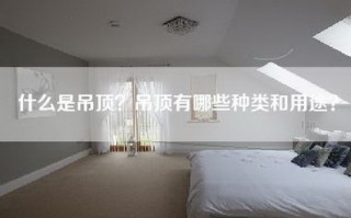 什么是吊顶？吊顶有哪些种类和用途？