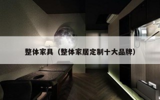 整体家具（整体家居定制十大品牌）