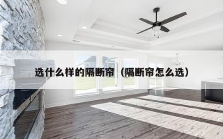 选什么样的隔断帘（隔断帘怎么选）