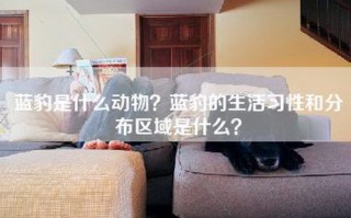 蓝豹是什么动物？蓝豹的生活习性和分布区域是什么？