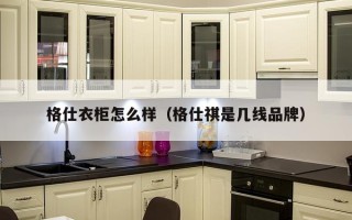 格仕衣柜怎么样（格仕祺是几线品牌）