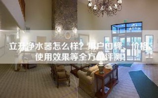 立升净水器怎么样？用户口碑、价格、使用效果等全方位评测！
