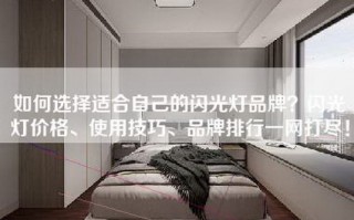 如何选择适合自己的闪光灯品牌？闪光灯价格、使用技巧、品牌排行一网打尽！