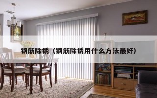 钢筋除锈（钢筋除锈用什么方法最好）