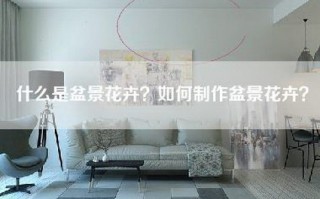 什么是盆景花卉？如何制作盆景花卉？