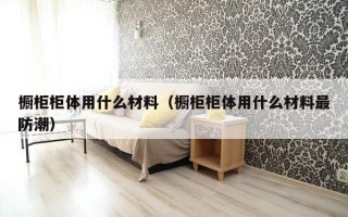 橱柜柜体用什么材料（橱柜柜体用什么材料最防潮）