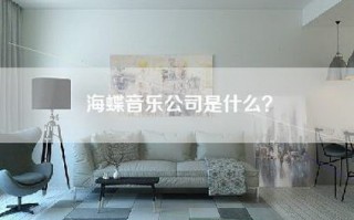 海蝶音乐公司是什么？