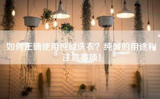 如何正确使用纯碱洗衣？纯碱的用途和注意事项！