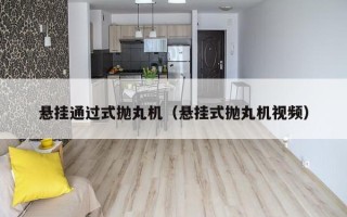 悬挂通过式抛丸机（悬挂式抛丸机视频）