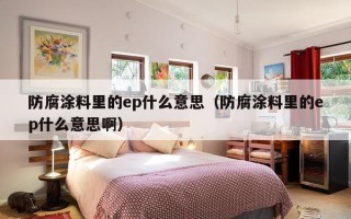 防腐涂料里的ep什么意思（防腐涂料里的ep什么意思啊）