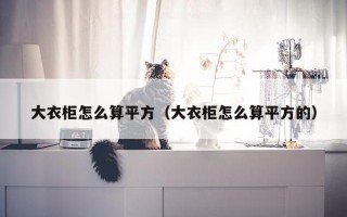 大衣柜怎么算平方（大衣柜怎么算平方的）