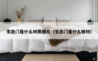 生态门是什么材质图片（生态门是什么板材）