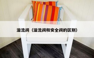溢流阀（溢流阀和安全阀的区别）