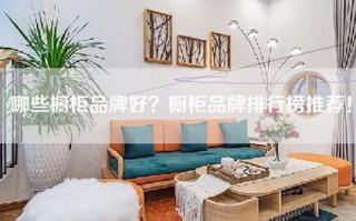 哪些橱柜品牌好？橱柜品牌排行榜推荐！