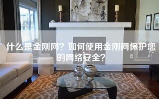 什么是金刚网？如何使用金刚网保护您的网络安全？