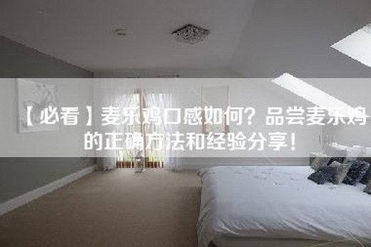 【必看】麦乐鸡口感如何？品尝麦乐鸡的正确方法和经验分享！-第1张图片