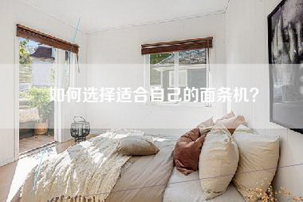 如何选择适合自己的面条机?-第1张图片 如何选择适合自己的面条机?-第1张图片