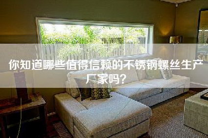 你知道哪些值得信赖的不锈钢螺丝生产厂家吗？-第1张图片