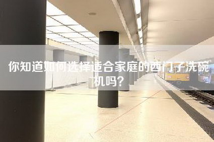 你知道如何选择适合家庭的西门子洗碗机吗？-第1张图片