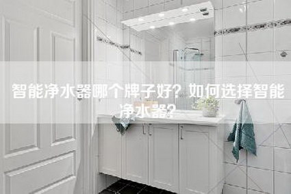 智能净水器哪个牌子好？如何选择智能净水器？-第1张图片