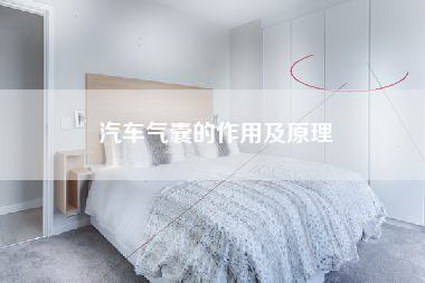 汽车气囊的作用及原理-第1张图片