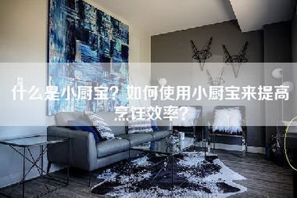 什么是小厨宝？如何使用小厨宝来提高烹饪效率？-第1张图片