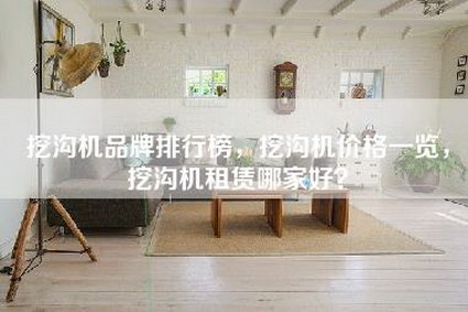 挖沟机品牌排行榜，挖沟机价格一览，挖沟机租赁哪家好？-第1张图片