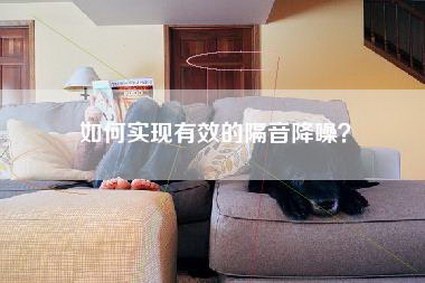 如何实现有效的隔音降噪？-第1张图片