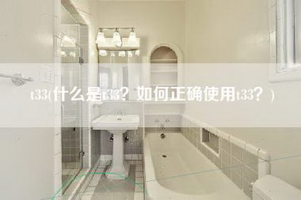 t33(什么是t33？如何正确使用t33？)-第1张图片