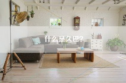 什么是久巴？-第1张图片