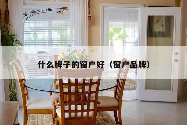 什么牌子的窗户好（窗户品牌）-第1张图片