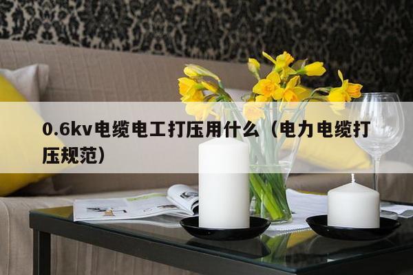 0.6kv电缆电工打压用什么（电力电缆打压规范）-第1张图片