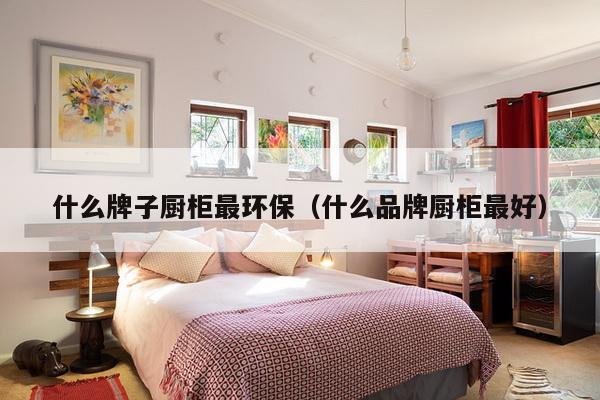 什么牌子厨柜最环保（什么品牌厨柜更好）-第1张图片