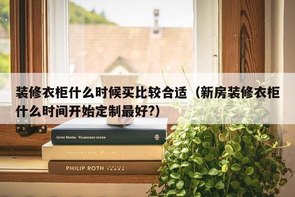 装修衣柜什么时候买比较合适（新房装修衣柜什么时间开始定制最好?）-第1张图片