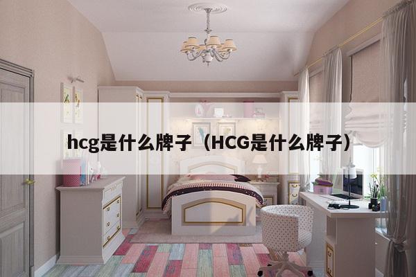 hcg是什么牌子（HCG是什么牌子）-第1张图片