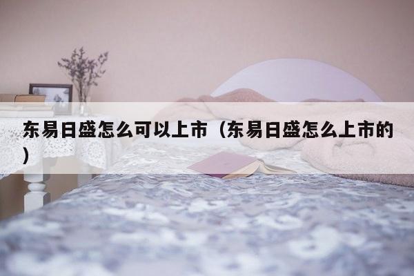 东易日盛怎么可以上市（东易日盛怎么上市的）-第1张图片