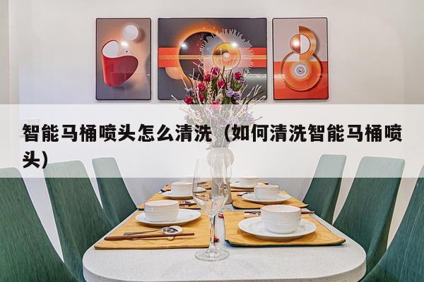 智能马桶喷头怎么清洗（如何清洗智能马桶喷头）-第1张图片