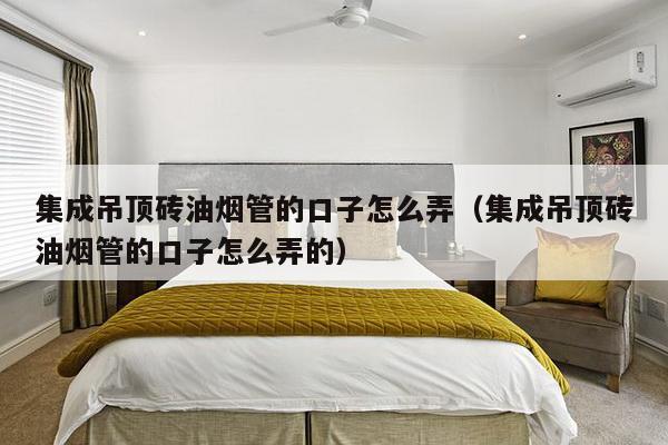 集成吊顶砖油烟管的口子怎么弄（集成吊顶砖油烟管的口子怎么弄的）-第1张图片