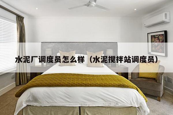 水泥厂调度员怎么样(水泥搅拌站调度员)-第1张图片 水泥厂调度员怎么样(水泥搅拌站调度员)-第1张图片