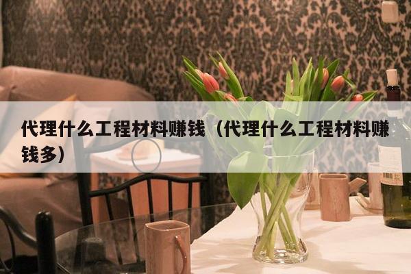 代理什么工程材料赚钱（代理什么工程材料赚钱多）-第1张图片