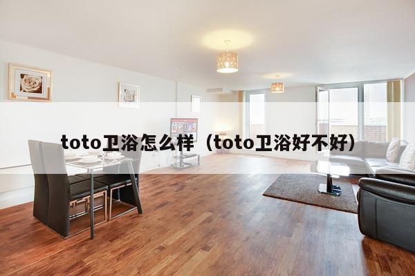 toto卫浴怎么样(toto卫浴好不好)-第1张图片 toto卫浴怎么样(toto卫浴好不好)-第1张图片