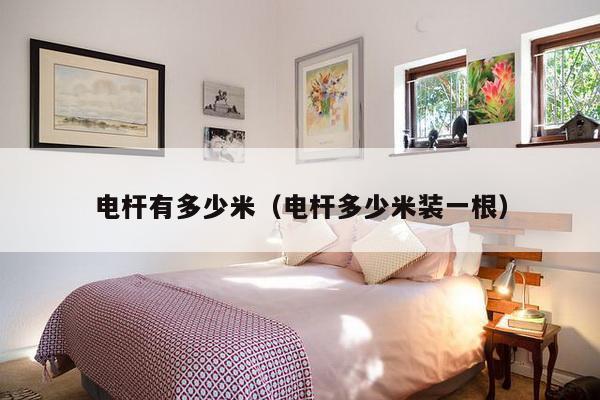 电杆有多少米（电杆多少米装一根）-第1张图片