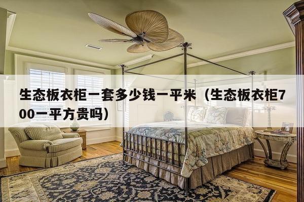 生态板衣柜一套多少钱一平米（生态板衣柜700一平方贵吗）-第1张图片