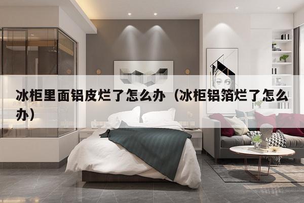 冰柜里面铝皮烂了怎么办(冰柜铝箔烂了怎么办)-第1张图片 冰柜里面铝皮烂了怎么办(冰柜铝箔烂了怎么办)-第1张图片