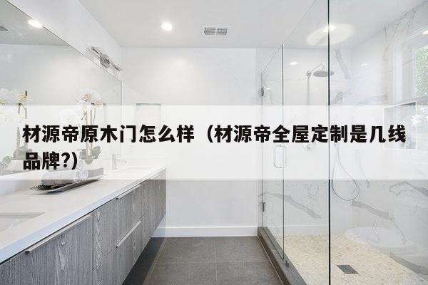 材源帝原木门怎么样（材源帝全屋定制是几线品牌?）-第1张图片