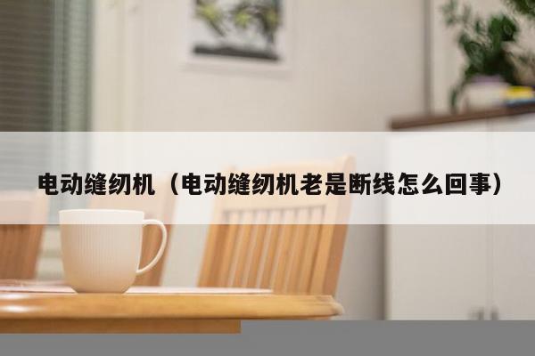 电动缝纫机（电动缝纫机老是断线怎么回事）-第1张图片